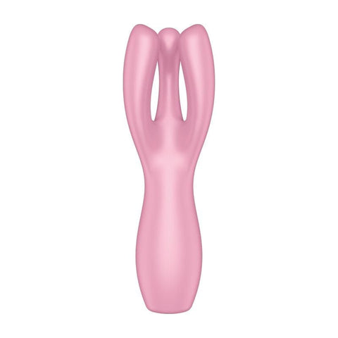Satisfyer Threesome 3 Layon Vibrator Pink 8.5 Inches > Vibrators > Vibrating Pads