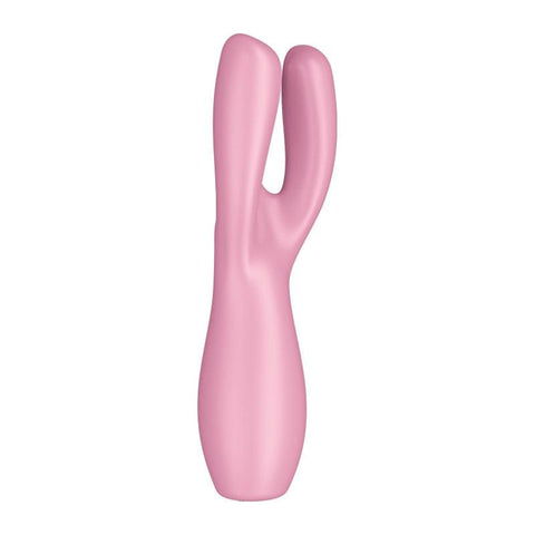 Satisfyer Threesome 3 Layon Vibrator Pink 8.5 Inches > Vibrators > Vibrating Pads