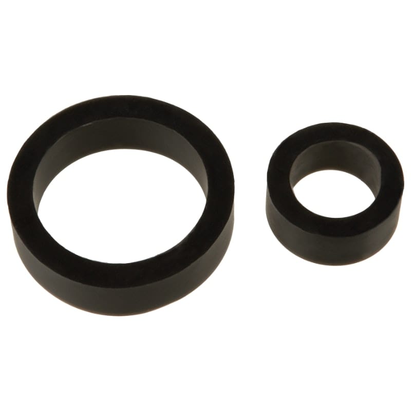 Silicone Cock Rings Double Pack Black for Ultimate Comfort and Performance COCK RING Set