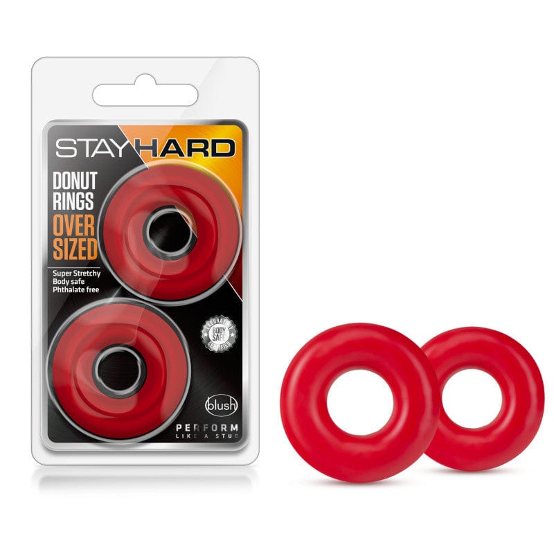 Stay Hard Donut Rings Oversized Large Set of 2 – Stretchy Cock Rings > Cock Ring > Sets Main image