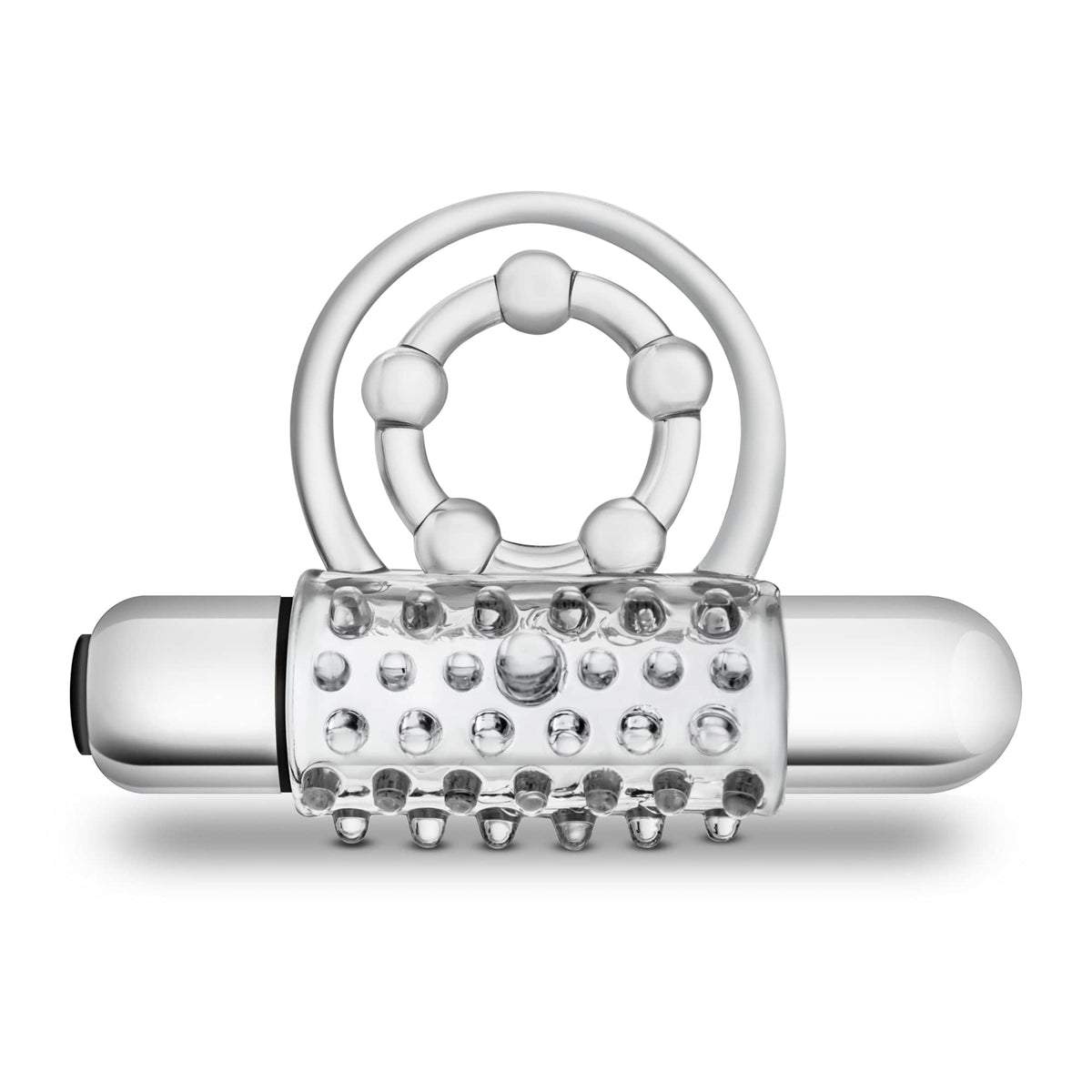 Stay Hard Vibrating Super Clitifier - Vibrating Cock Ring - Clear > Cock Ring > Vibrating
