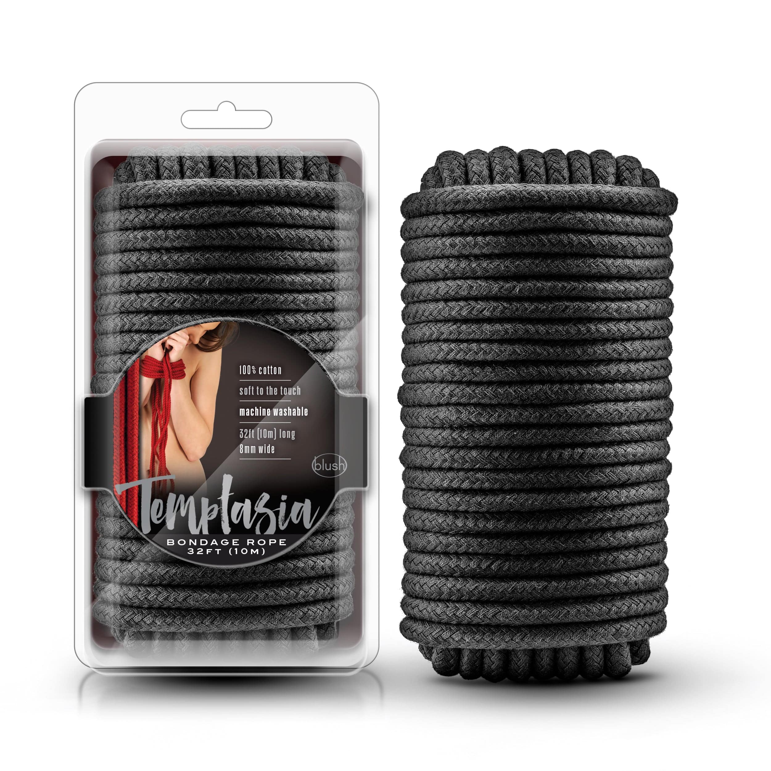 Temptasia Bondage Rope 10 Meter Soft Cotton Black > Bondage Gear > Rope Main image