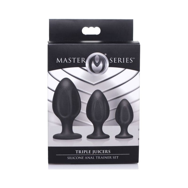 Triple Juicers Silicone Anal Plug Set in Black > Anal Range > Butt Plug Kits