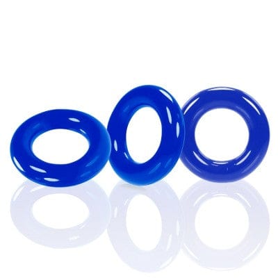 Willy Rings Pool Blue 3-Pack Super-Stretch Cockrings > Cock Ring > Sets Main image