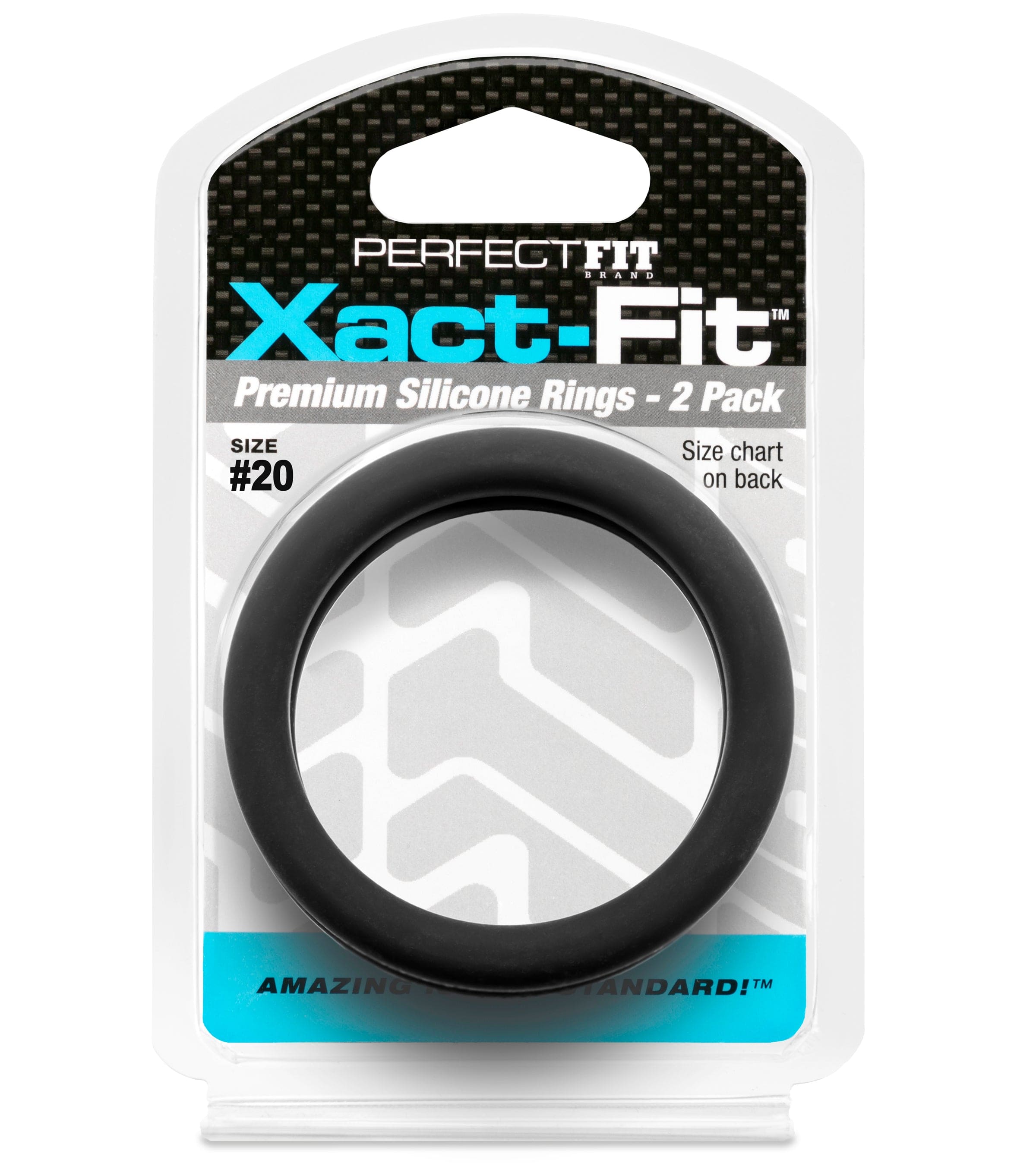 Xact Fit Cock Rings 2 Inch 2 Pack with Incremental Sizing System Cock Rings Secondary image