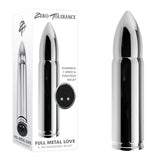 Zero Tolerance Full Metal Love - Metallic 15 cm USB Rechargeable Bullet