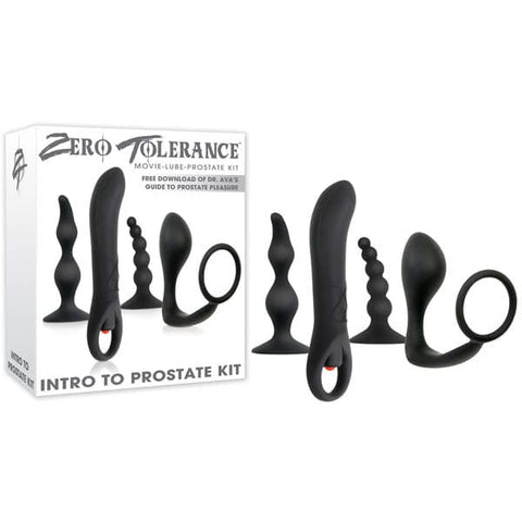 Zero Tolerance Intro To Prostate Kit - 4 Piece Set > Anal Range > Prostate Massagers
