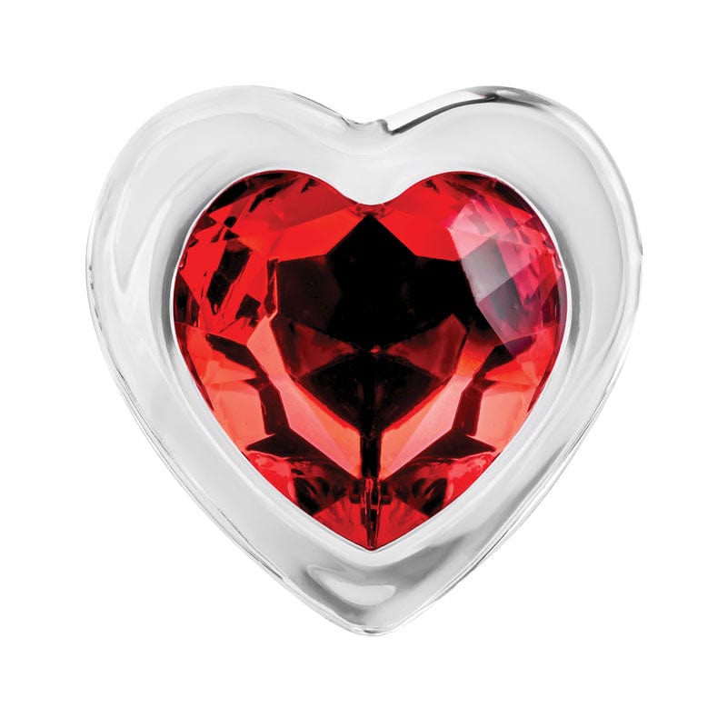 Small Red Heart Gemstone Anal Plug –