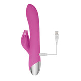 Adam & Eve VIBRATORS-RABBIT Pink Adam & Eve Clit Tickling Rabbit -  20.4 cm USB Rechargeable Rabbit Vibrator 844477018652