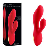 Adam & Eve VIBRATORS-RABBIT Red Adam & Eve EVE'S BIG AND CURVY G -  19.8 cm Rabbit Vibrator 844477021300