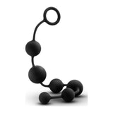 Anal Adventures Adult Toys Black Anal Adventures Platinum Silicone Large Anal Beads 819835026440