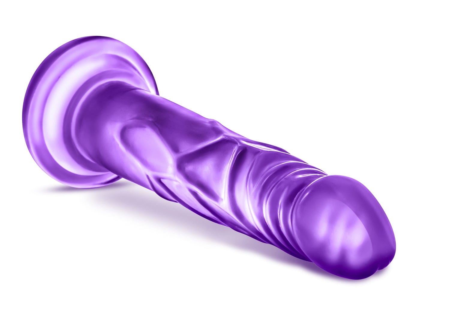 B Yours Sweet N Hard 5 Purple Realistic Dildo with Suction Cup DONGS