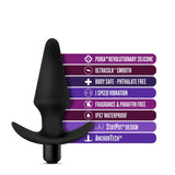 Blush Novelties ANAL TOYS Black Anal Adventures Platinum Vibrating Butt Plug 819835027843