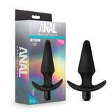 Blush Novelties ANAL TOYS Black Anal Adventures Platinum Vibrating Plug -  12.7 cm (5'') Vibrating Butt Plug 819835027843
