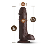 Blush Novelties DONGS Brown Loverboy The Movie Star - Chocolate  20.3 cm (8'') Dong 819835027157