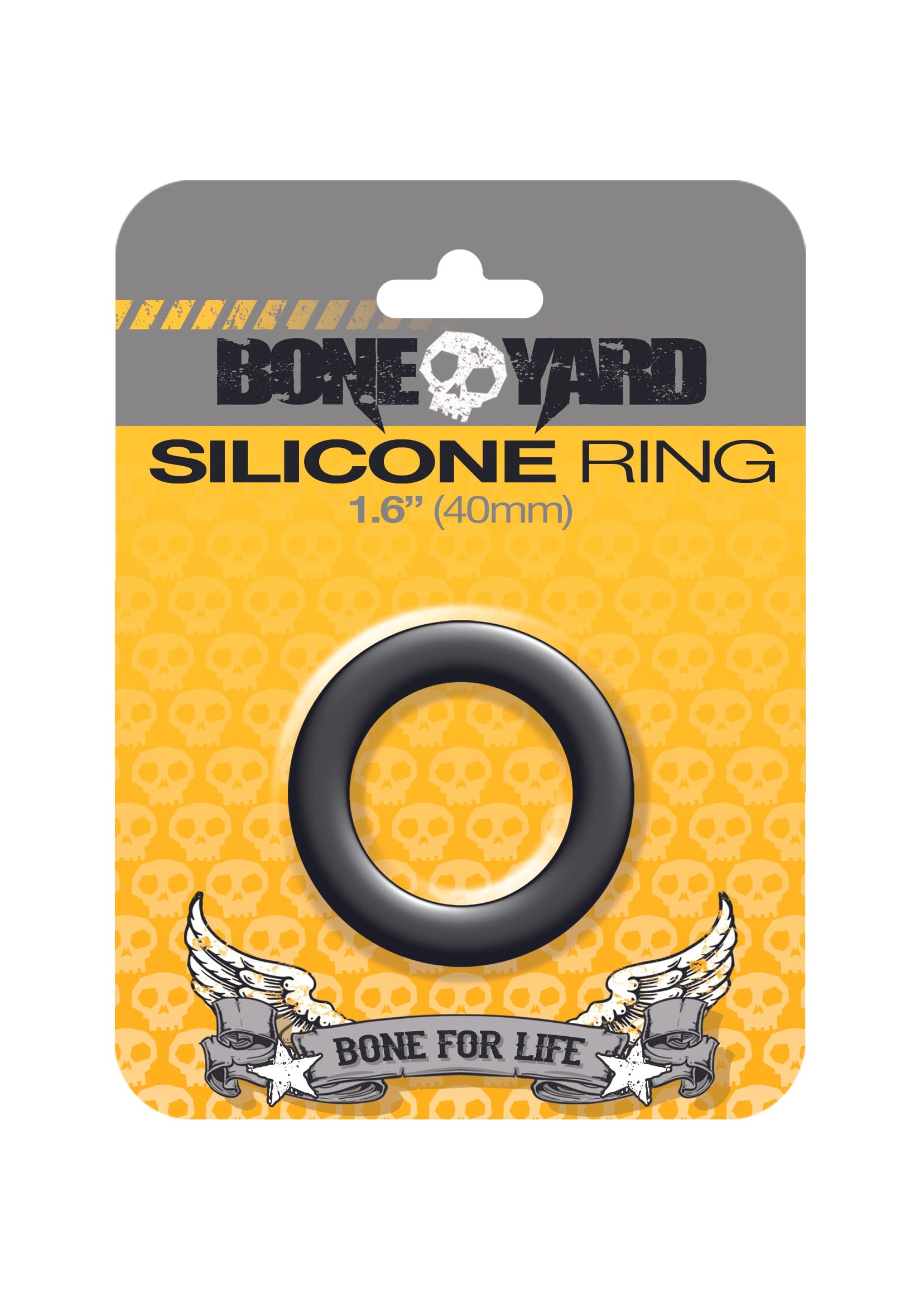 Boneyard Silicone Ring 40mm Black for Men Cockrings