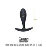 Brutus Adult Toys Black All Day Long Butt Plug Large 8718858988976