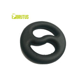 Brutus Adult Toys Black Brutus Yin Yang Silicone Cock and Ball Duo Ring 8720195153177