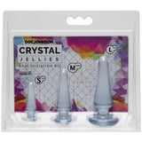 Crystal Jellies Adult Toys Clear Anal Initiation Kit Clear 782421054908