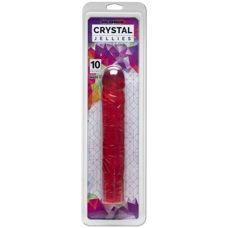 Crystal Jellies Adult Toys Pink 10 in Classic Dong Pink 782421123505