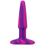 Doc Johnson ANAL TOYS Coloured A-Play Groovy Silicone Anal Plug- 4 inch - Berry  10 cm 782421083328