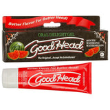 Doc Johnson LOTIONS & LUBES GoodHead Oral Delight Gel - Watermelon Flavoured Oral Sex Lotion - 113 g Tube 782421011185
