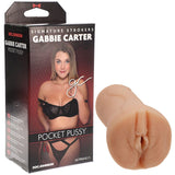 Doc Johnson MASTURBATORS Flesh Gabbie Carter UltraSkyn Pocket Pussy -  Vagina Stroker 782421077761