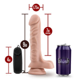 Dr Skin Adult Toys Vanilla Dr Skin Dr James 9in Vibrating Cock with Suction Cup Vanilla 819835022398
