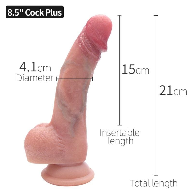 Drywell Adult Toys Flesh Realistic Silicone Penis w Suction 7in 4582572185300