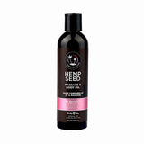 Earthly Body LOTIONS & LUBES Hemp Seed Massage & Body Oil - Zen Berry Rose (Blackberry, Yellow Rose & Amber) Scented - 237 ml 810040295065