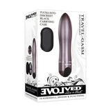 Evolved BULLETS & EGGS Gray  Evolved Travel-Gasm - Gray 9 cm USB Rechargeable Bullet with Travel Case 844477017693