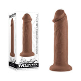 Evolved DONGS Brown Evolved 7'' GIRTHY VIBRATING DONG DARK 844477022741