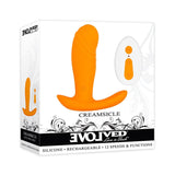 Evolved STIMULATORS Orange  Evolved Creamsicle - Orange 8.7 cm USB Rechargeable Stimulator with Wireless Remote 844477017679