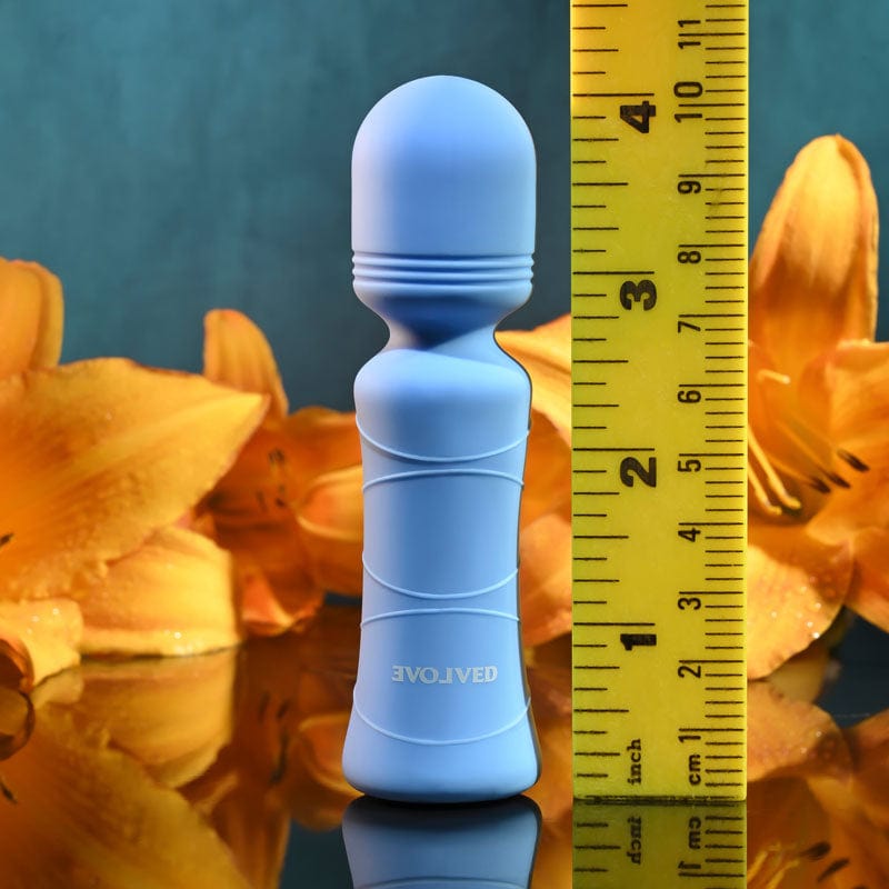 Evolved VIBRATORS Blue Evolved Out Of The  -  10.5 cm USB Rechargeable Mini Massager Wand 844477021577