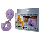 Excellent Power BONDAGE-TOYS Purple Love Cuffs -  Fluffy Skin Hand Cuffs 4892503058376