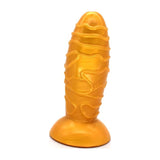 FAAK Adult Toys Gold Dome Anal Plug Gold