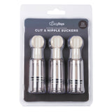 Fetish Collection Adult Toys Clear Nipple and Clit Suckers 3 Pc 8718627522752