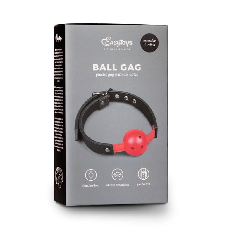 Fetish Collection Adult Toys Red Ball Gag With PVC Ball Red 8718627528273