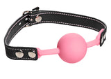 Frisky Adult Toys Pink Glow Gag Glow in the Dark Silicone Ball Gag 848518021915