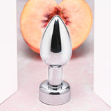 Gender X ANAL TOYS Chrome Gender X ROCKIN' METAL PLUG - Metallic 9.3 cm USB Rechargeable Butt Plug 844477019086