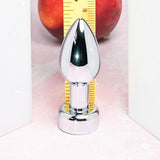 Gender X ANAL TOYS Chrome Gender X ROCKIN' METAL PLUG - Metallic 9.3 cm USB Rechargeable Butt Plug 844477019086