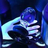 Gender X ANAL TOYS Clear Gender X Crystal Ball -  Glass  Butt Plug with Suction Base 844477021034