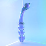 Gender X GLASS TOYS Blue Gender X LUSTROUS GALAXY WAND - /Violet Glass 18.5 cm Double Ended Massager 844477021065