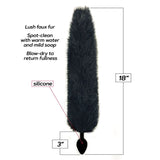 Icon Brands ANAL TOYS Black Foxy Fox Tail Silicone Butt Plug -  - 46 cm Tail 847841014021