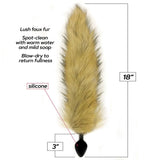 Icon Brands ANAL TOYS Brown Foxy Fox Tail Silicone Butt Plug - Ginger - 46 cm Tail 847841014038