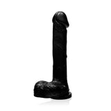 Ignite Adult Toys Black Cock w/ Balls and Suction Black 8in 752875205119
