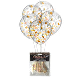 Little Genie NOVELTIES Coloured Glitterati - Boobie Confetti Balloons - Set of 5 817717010730
