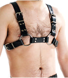 Bulldog Leather Harness Black