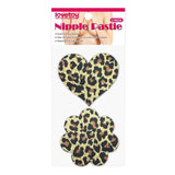 Lovetoy Adult Toys Brown Leopard Sexy Nipple Pasties Twin Pack 6970260909617