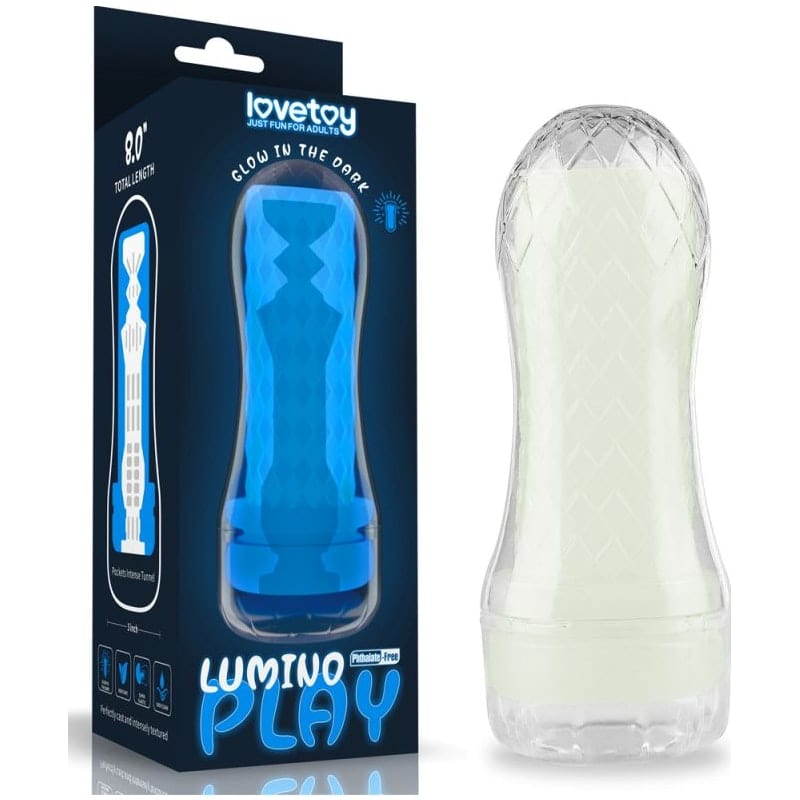 Lovetoy Adult Toys Clear Lumino Play Pocket Masturbator 6970260907361
